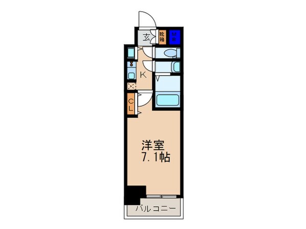 アドバンス京都ソナーレ(103)の物件間取画像